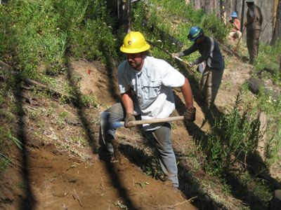 ITA's intern, Joe Pickett organized six volunteer trail projects this year.